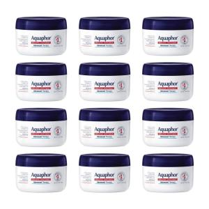 imageAquaphor Healing Ointment Advanced Therapy Skin Protectant Dry Skin Body Moisturizer 35 Oz Jar Pack of 12